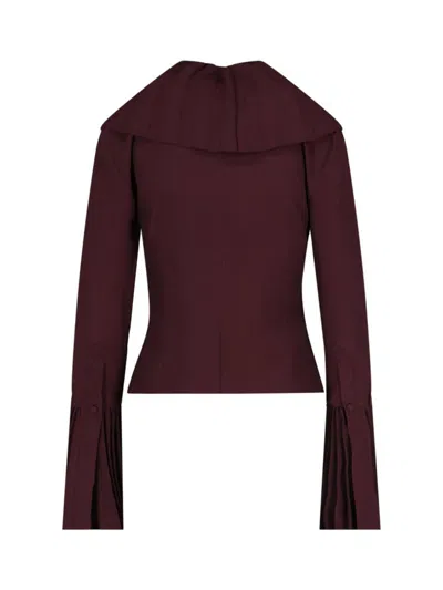 Alexander Mcqueen Shirts In Burgundy