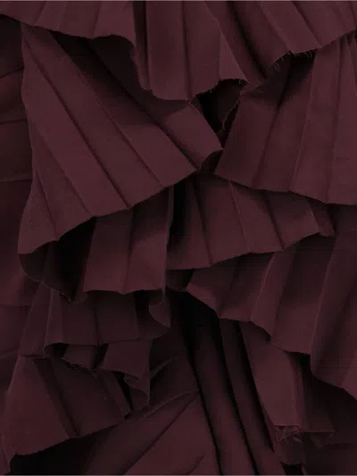 Alexander Mcqueen Shirts In Burgundy