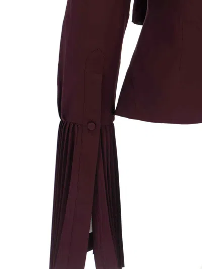 Alexander Mcqueen Shirts In Burgundy