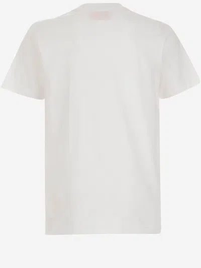 Diesel T-shirt In Jersey Con Patch D Rossa In White