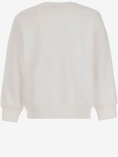 Diesel Cotton Blend Sweatshirt With Logo In Neutral