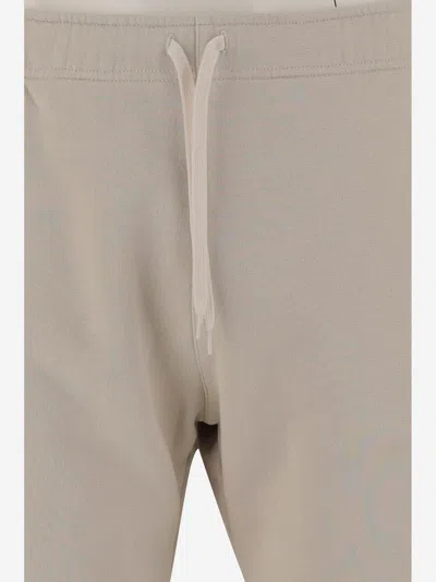 Autry Elasticated-waistband Logo-patch Shorts In Neutral
