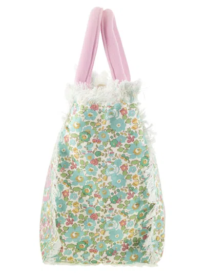 Mc2 Saint Barth Vanity - Canvas Bag With Floral Print