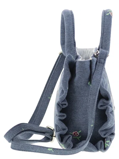 Mc2 Saint Barth Vanity Mini Volant - Denim Handbag