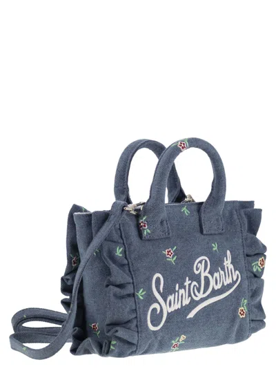 Mc2 Saint Barth Vanity Mini Volant - Denim Handbag