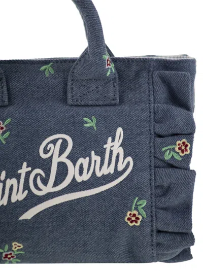 Mc2 Saint Barth Vanity Mini Volant - Denim Handbag