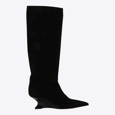 Paris Texas Black Leather Nina Boots