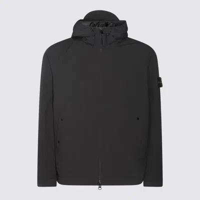 Stone Island Soft Shell Padded Jacket With Waterproof And Windproof Membrane In Gray