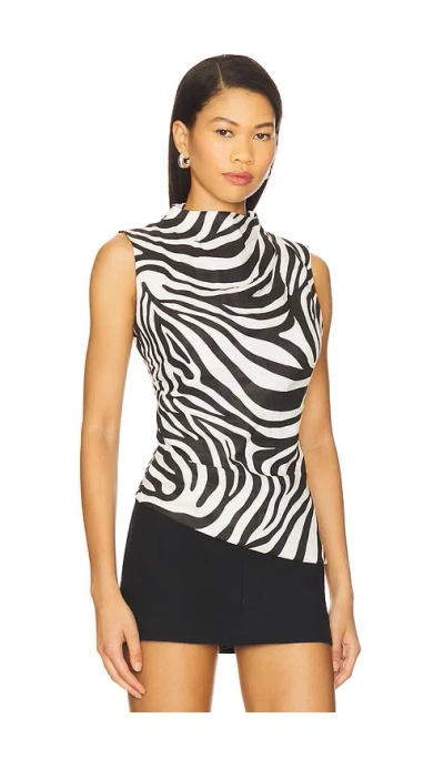 Aexae X Revolve Linen Ruched Top In Black
