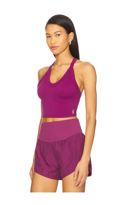 Free People X Fp Movement All Clear V Neck Cami In Purple