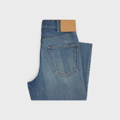 Celine Large Flared Jeans In Union Wash