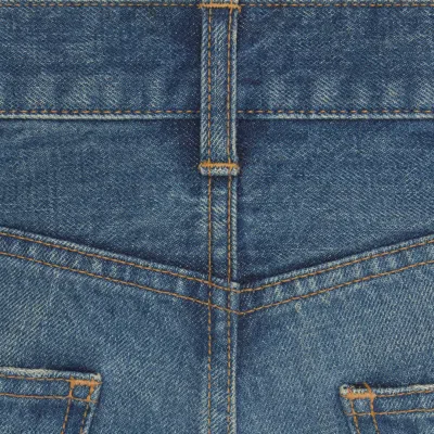 Celine Large Flared Jeans In Union Wash
