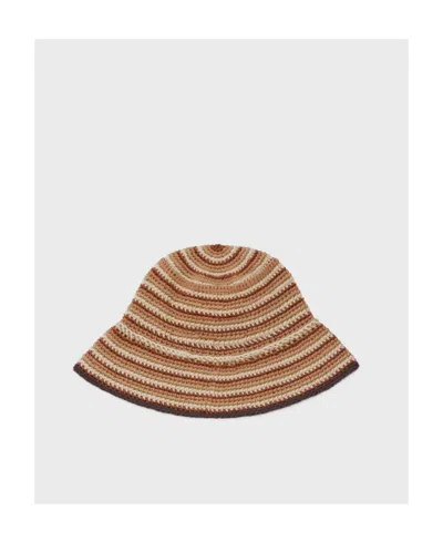 Celine Crocheted Fisherman's Hat In Neutral