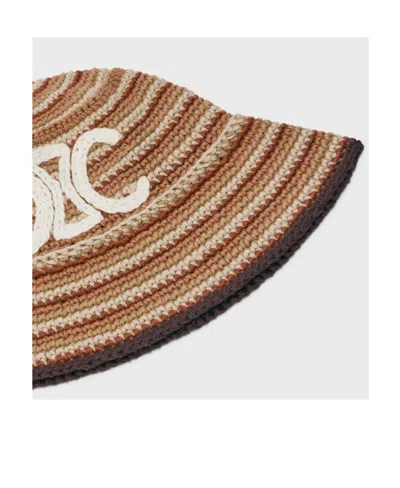 Celine Crocheted Fisherman's Hat In Neutral