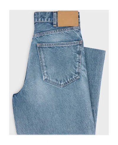 Celine Kitty Jeans In Clear Sky Rinse Denim In Blue