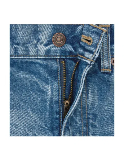 Celine Kitty Jeans In Clear Sky Rinse Denim In Blue