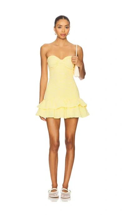 More To Come Julian Mini Dress In Yellow