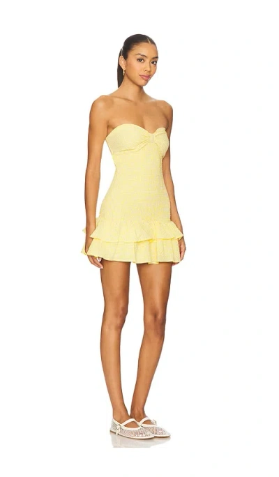 More To Come Julian Mini Dress In Yellow