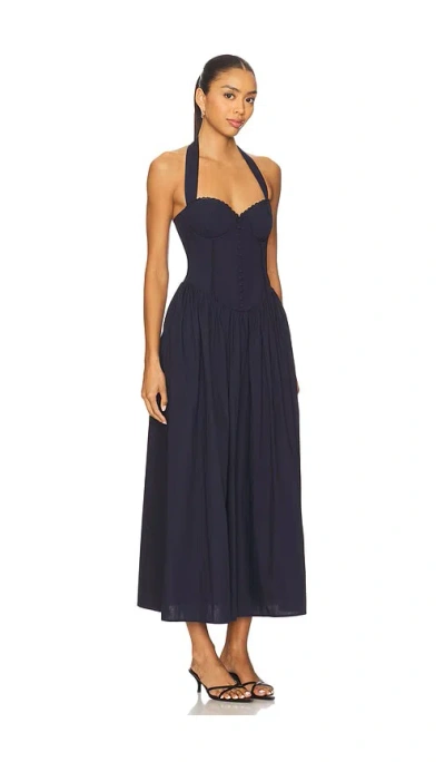 Runaway The Label Adaline Midi Dress In Black