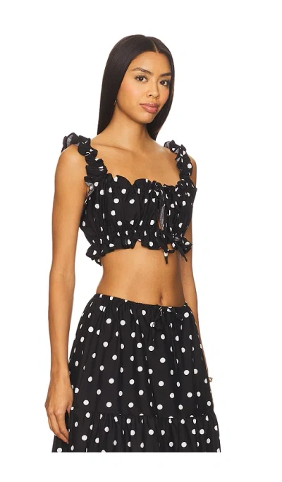 Weworewhat X Revolve Double Tie Top In Black