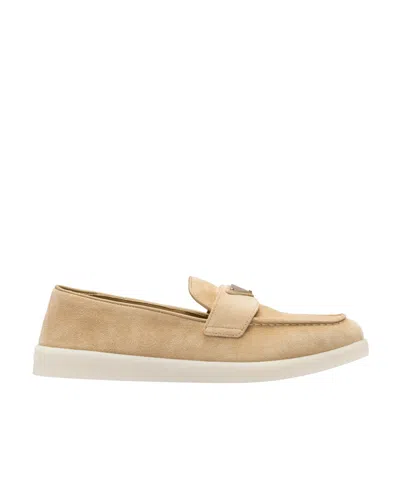 Prada Suede Leather Loafers