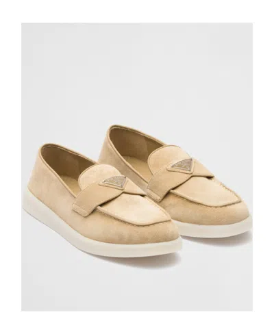 Prada Suede Leather Loafers