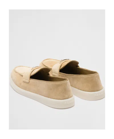 Prada Suede Leather Loafers