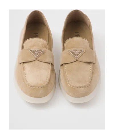 Prada Suede Leather Loafers