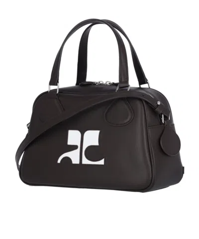 Courrèges Reedition Bowling Zip-up Shoulder Bag
