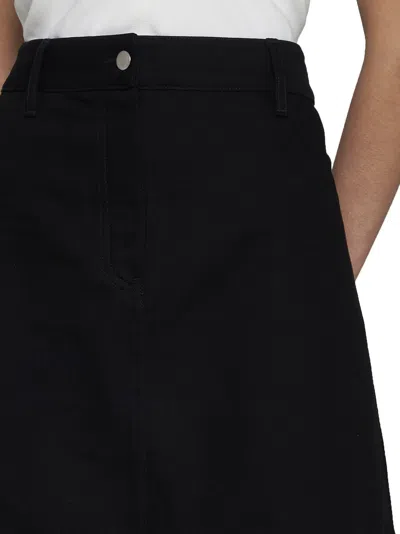 Studio Nicholson Baringo Denim Skirt In Black
