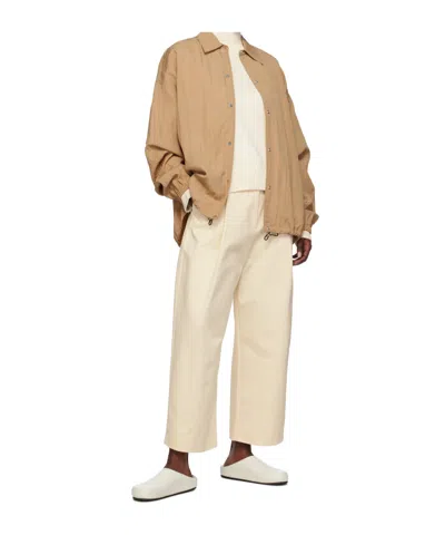 Studio Nicholson Lapel Casual Jacket In Brown