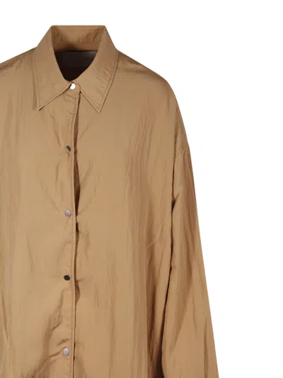 Studio Nicholson Lapel Casual Jacket In Brown