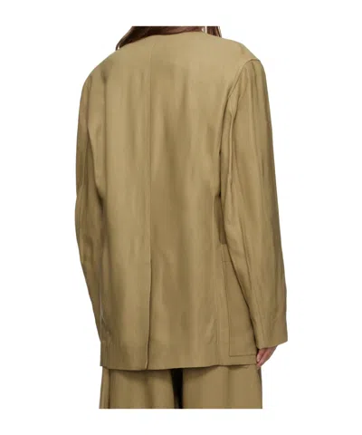 Studio Nicholson Khaki Conde Blazer In Brown