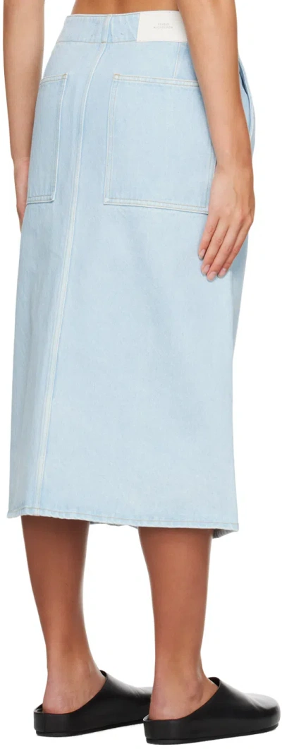Studio Nicholson A-line Denim Cotton Skirt