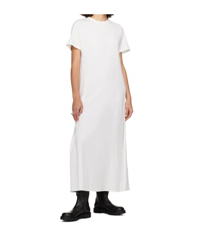 Studio Nicholson Off-white Zip Maxi Dress In White