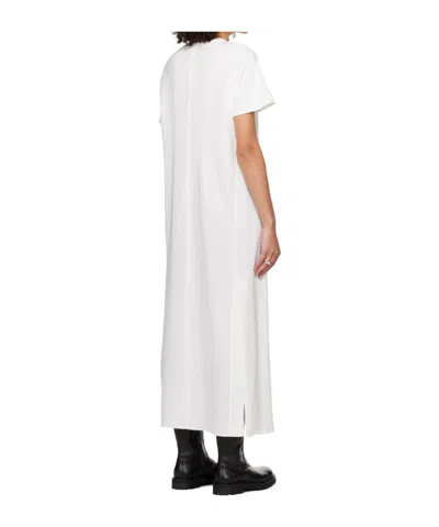 Studio Nicholson Off-white Zip Maxi Dress In White