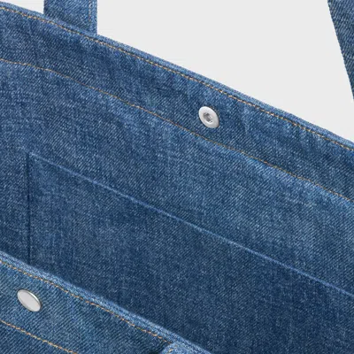 Celine Large Cabas In Denim With