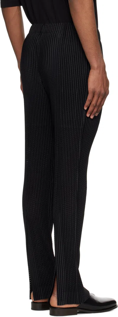 Issey Miyake Black Basics Trousers In Black
