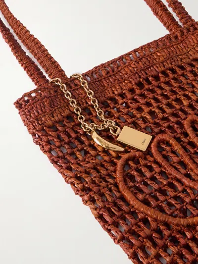 Chloé Banana Embellished Embroidered Shoulder Bag