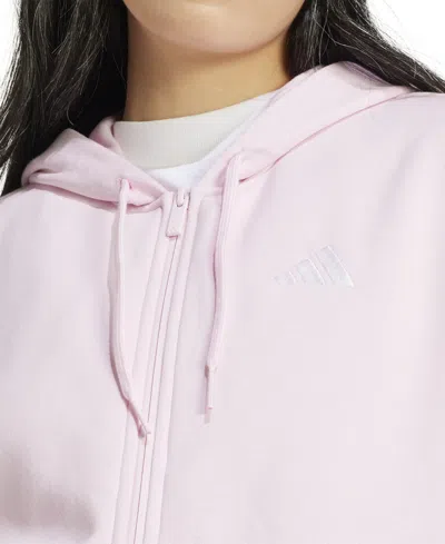 Adidas Originals Women's 3-stripe Logo Zip Hooded Track Jacket