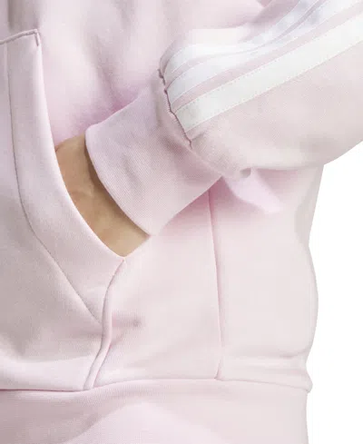 Adidas Originals Women's 3-stripe Logo Zip Hooded Track Jacket