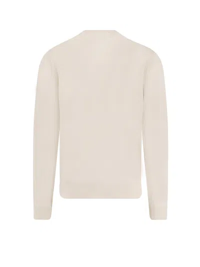 Hugo Boss Extra Large Open White Piolo Camouflage Sweater In Neutral
