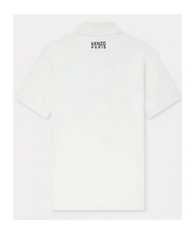 Kenzo White Cotton T-shirt With Embroidered Tiger Logo