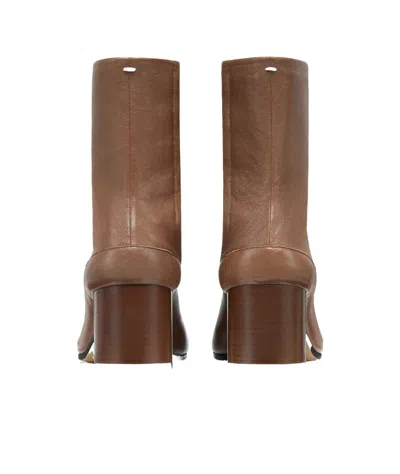 Maison Margiela Coffee-colored Tabi Ankle Boots
