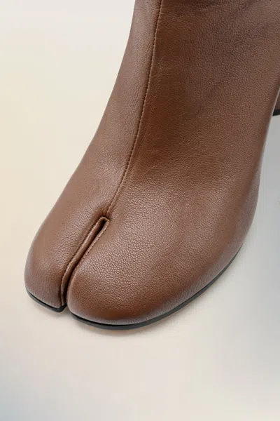Maison Margiela Coffee-colored Tabi Ankle Boots