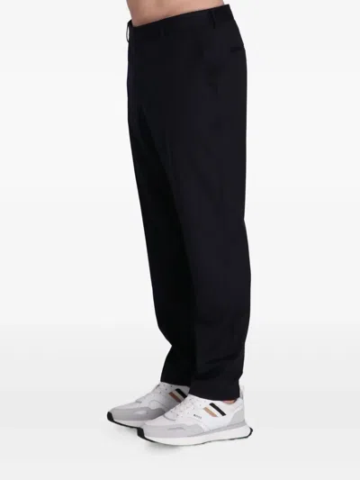 Hugo Boss Tapered Trousers In Black