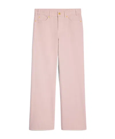 Celine Jolene Jeans In Rosewater Stone Wash Denim In Pink