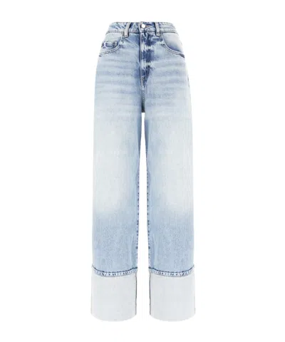 Icon Denim Belt-lined Jeans In Blue
