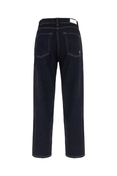 Icon Denim 'daddy Jean' Blue Jeans With Logo Detail On The Rear And Logo Patch On The Rear In Blue