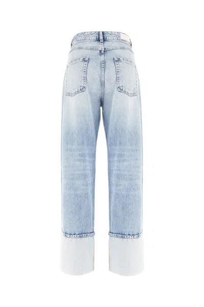 Icon Denim Belt-lined Jeans In Blue